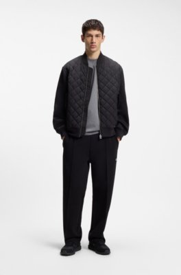 Hugo Monogram-jacquard trainers with faux-suede trims låga sneakers herr – bild 2