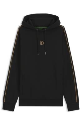 The Open cotton-blend hoodie with rear graphic 4