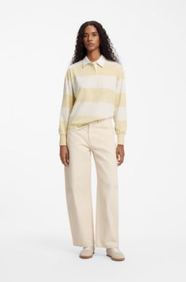 Cotton rugby shirt, Light Yellow