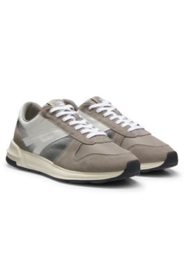 HUGO x RB trainers with bull motif, Light Brown