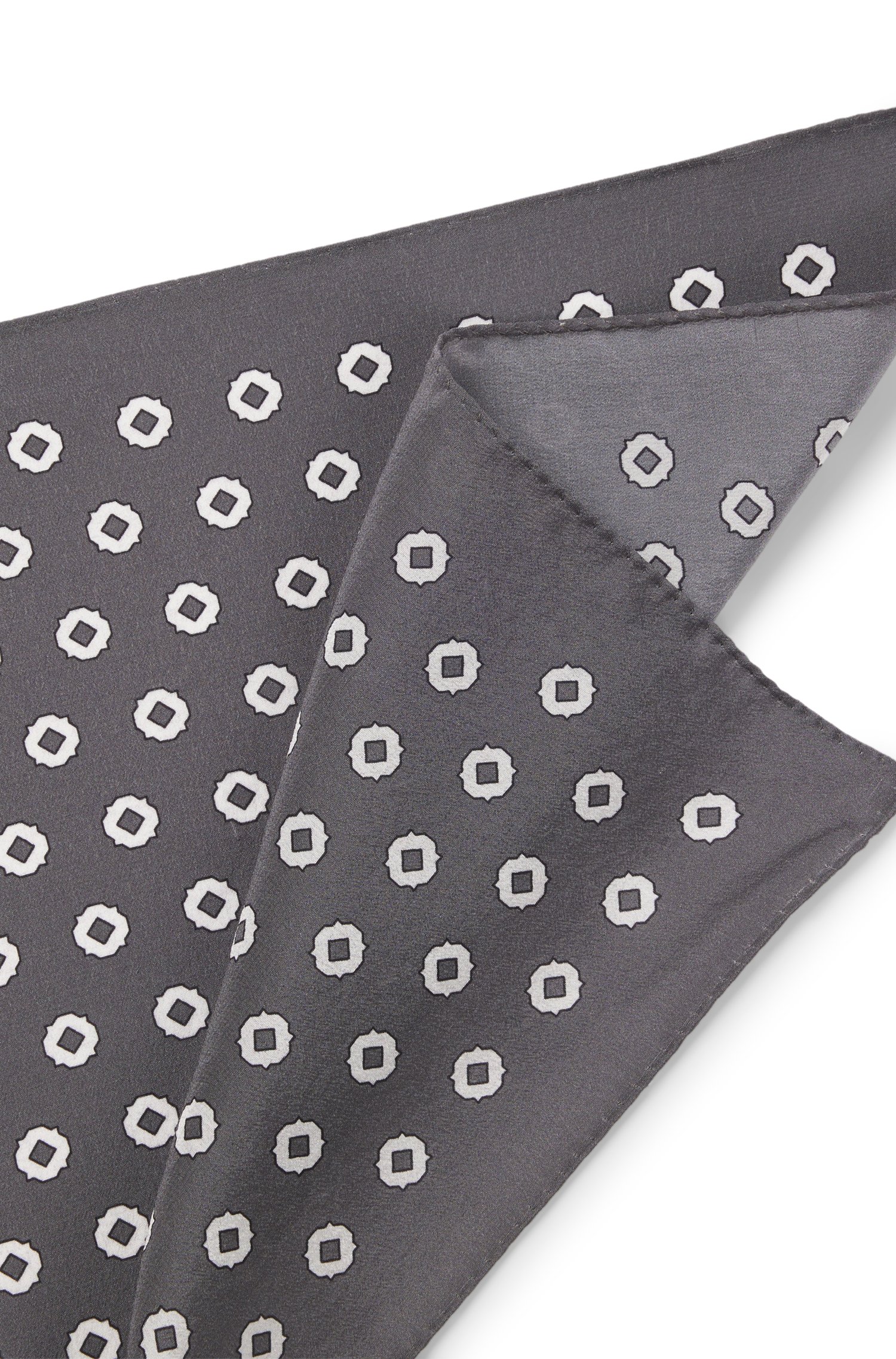 Boss BY BECKHAM silk pocket square with digital print manschettknappar & slipsnålar herr – bild 3