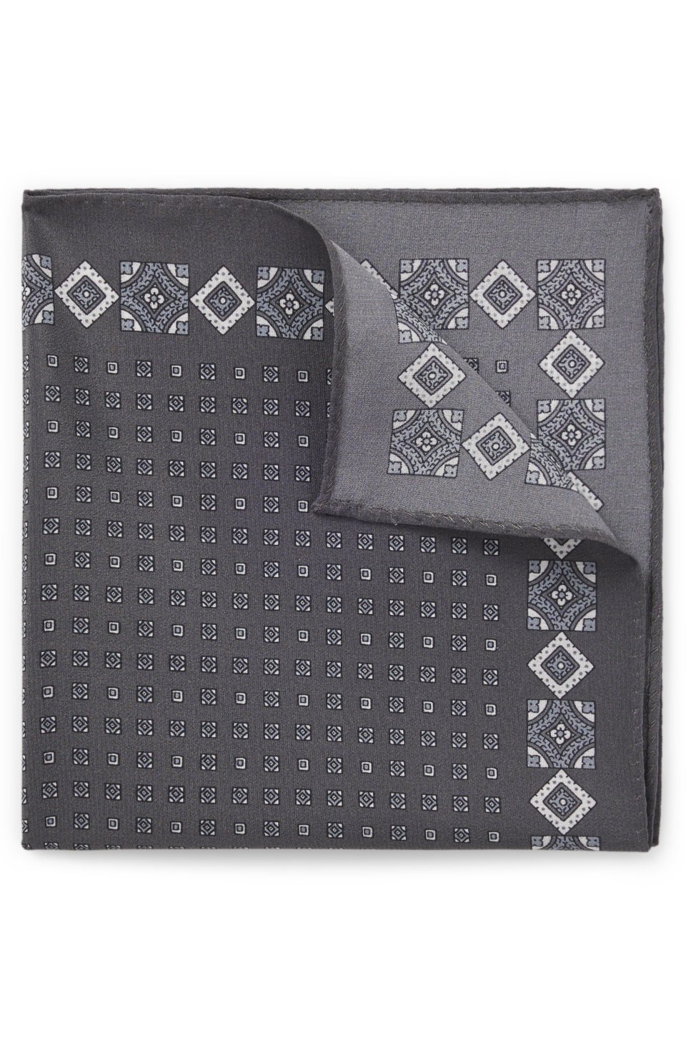 BY BECKHAM pocket square in printed silk