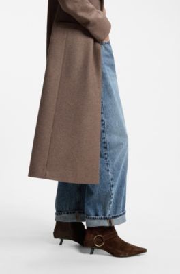 Suede boots, Dark Brown