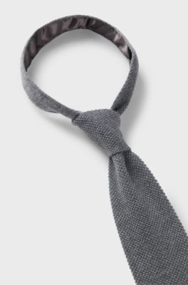 BOSS BY BECKHAM wool tie, Grey