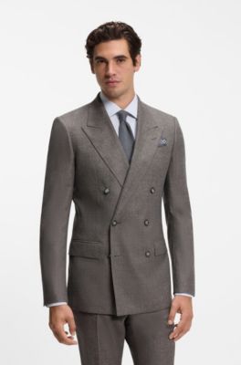 BOSS BY BECKHAM wool tie, Grey