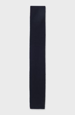 BOSS BY BECKHAM wool tie, Dark Blue