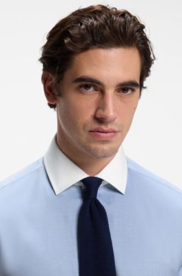 BOSS BY BECKHAM wool tie, Dark Blue