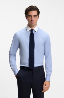 BOSS BY BECKHAM wool tie, Dark Blue