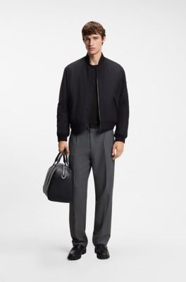 Relaxed-fit Henley T-shirt, Black