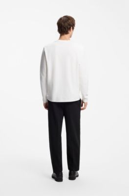 Relaxed-fit Henley T-shirt, Natural