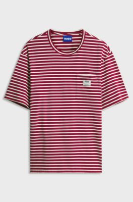 Striped T-shirt, Red / White