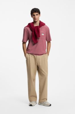 Striped T-shirt, Red / White