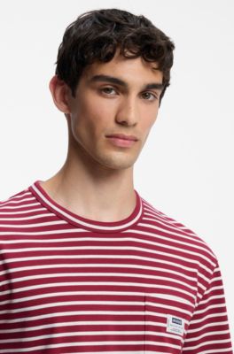 Striped T-shirt, Red / White