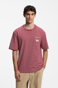 Striped T-shirt, Red / White