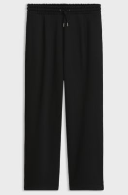 Pantaloni della tuta relaxed fit in terry di cotone, Nero