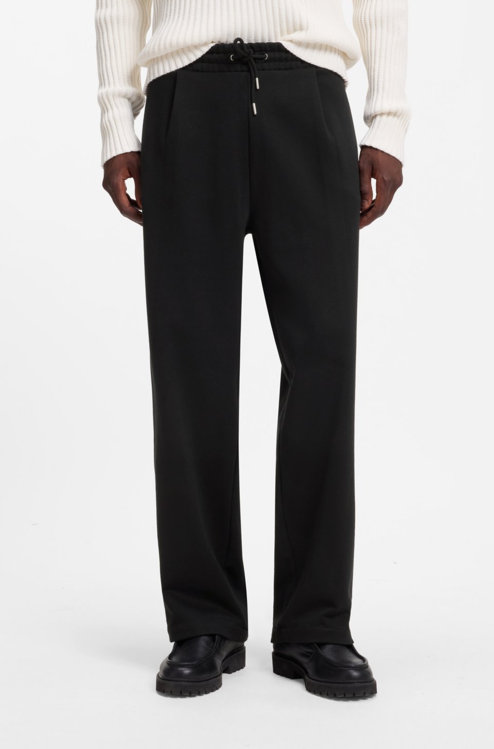 Relaxed-fit tracksuit bottoms in cotton terry
