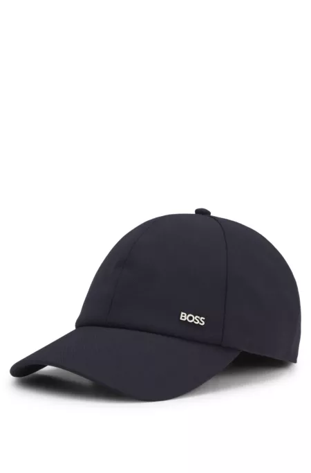 Casquette en laine vierge avec finitions à logo