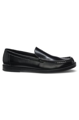 Hugo Leather moccasins with stacked logo mockasiner dam – bild 3