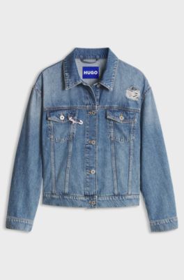 Denim trucker jacket, Blue