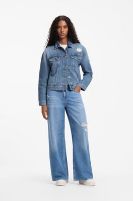Denim trucker jacket, Blue