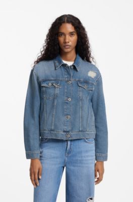 Denim trucker jacket, Blue