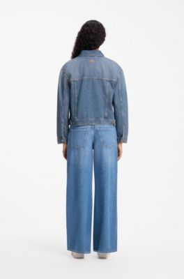 Denim trucker jacket, Blue