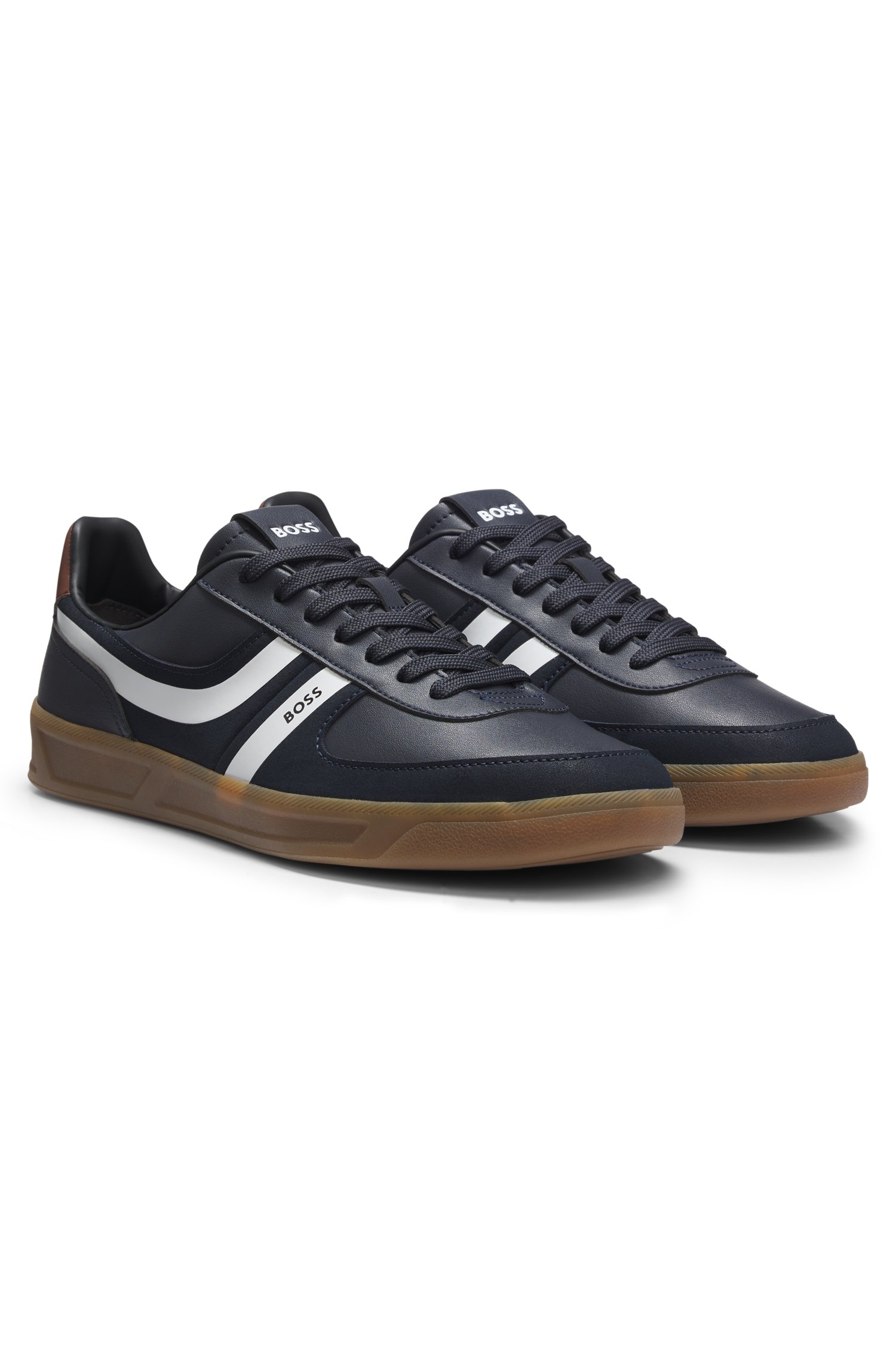 Boss Low-top trainers with a contrast gum sole sneakers herr