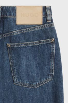 Wide-leg jeans, Blue