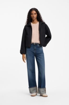 Wide-leg jeans, Blue