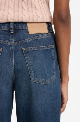 Wide-leg jeans, Blue