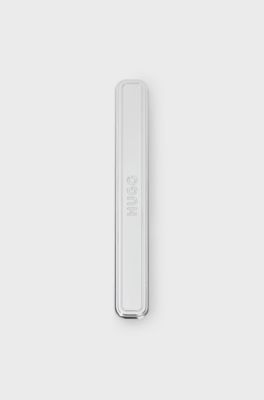 Stainless-steel tie clip, Silver tone