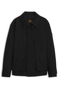 Cotton-blend jacket, Black