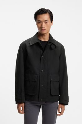 Cotton-blend jacket, Black