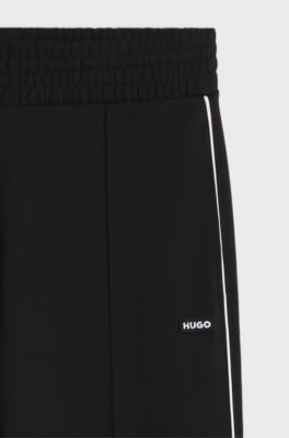 Wide-leg tracksuit bottoms, Black