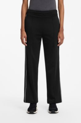 Wide-leg tracksuit bottoms, Black