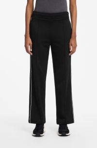 Wide-leg tracksuit bottoms, Black