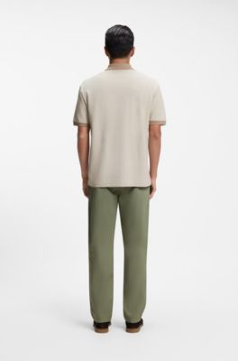 Cotton polo shirt, Light Beige