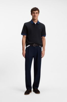 Cotton polo shirt, Dark Blue