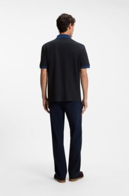 Cotton polo shirt, Dark Blue