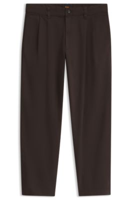 Straight-fit trousers, Brown