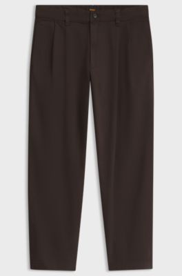 Straight-fit trousers, Brown
