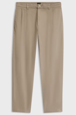 Straight-fit trousers, Light Brown