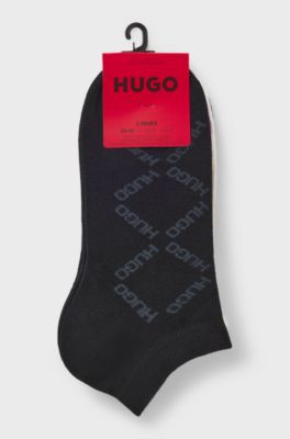 3-pack ankle socks, White / Black