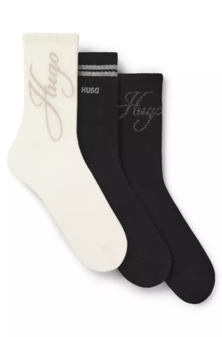 Lot de trois paires de chaussettes courtes
