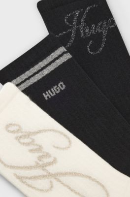 Three-pack quarter-length socks, Patterned