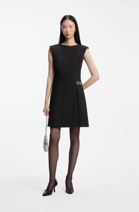 Wrap-front dress