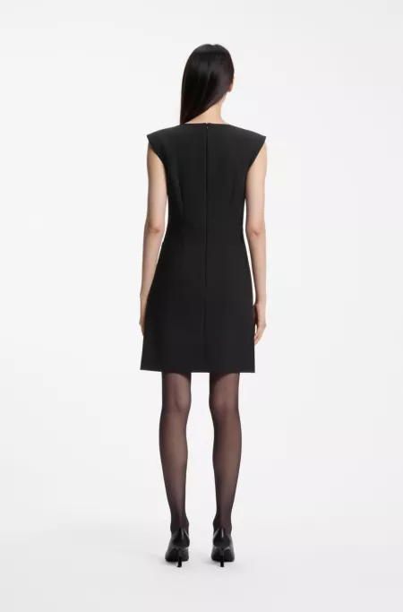 Wrap-front dress