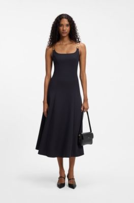 Chain-strap maxi dress, Dark Blue