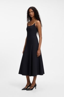 Chain-strap maxi dress, Dark Blue
