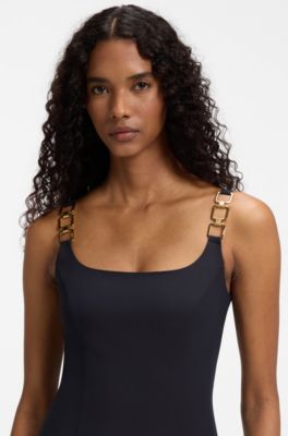 Chain-strap maxi dress, Dark Blue